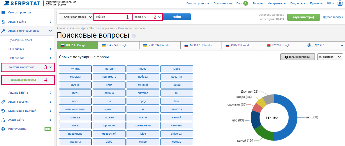 Подбор ключевых слов